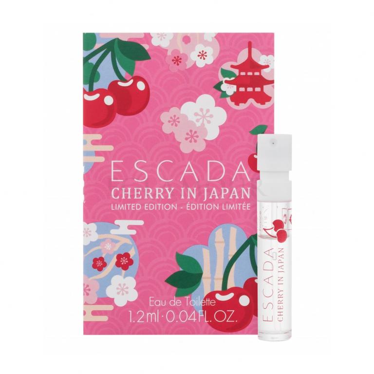 Escada Cherry in Japan, limitierte Auflage, 1,2 ml, 0,04 fl. oz., offizielle Parfümproben