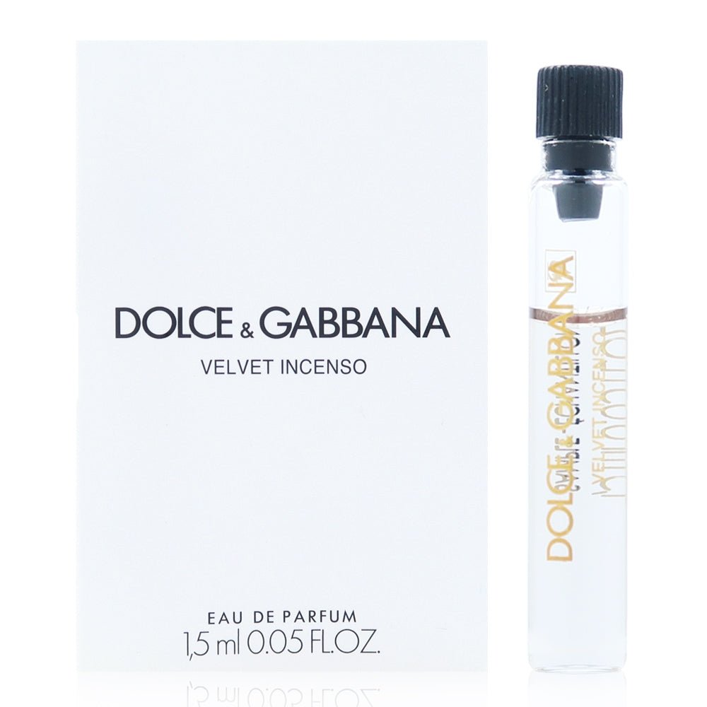 Velvet Incenso von Dolce & Gabbana 1,5 ml 0,05 fl. Unze. o.z. échantillon de parfum officiel, Velvet Incenso von Dolce & Gabbana 1,5 ml 0,05 fl. Unze. o.z. Virallin-Hajuvesinäyte, Velvet Incenso By Dolce & Gabbana 1,5 ml 0,05 fl. oz. o.z. oficjalna p
