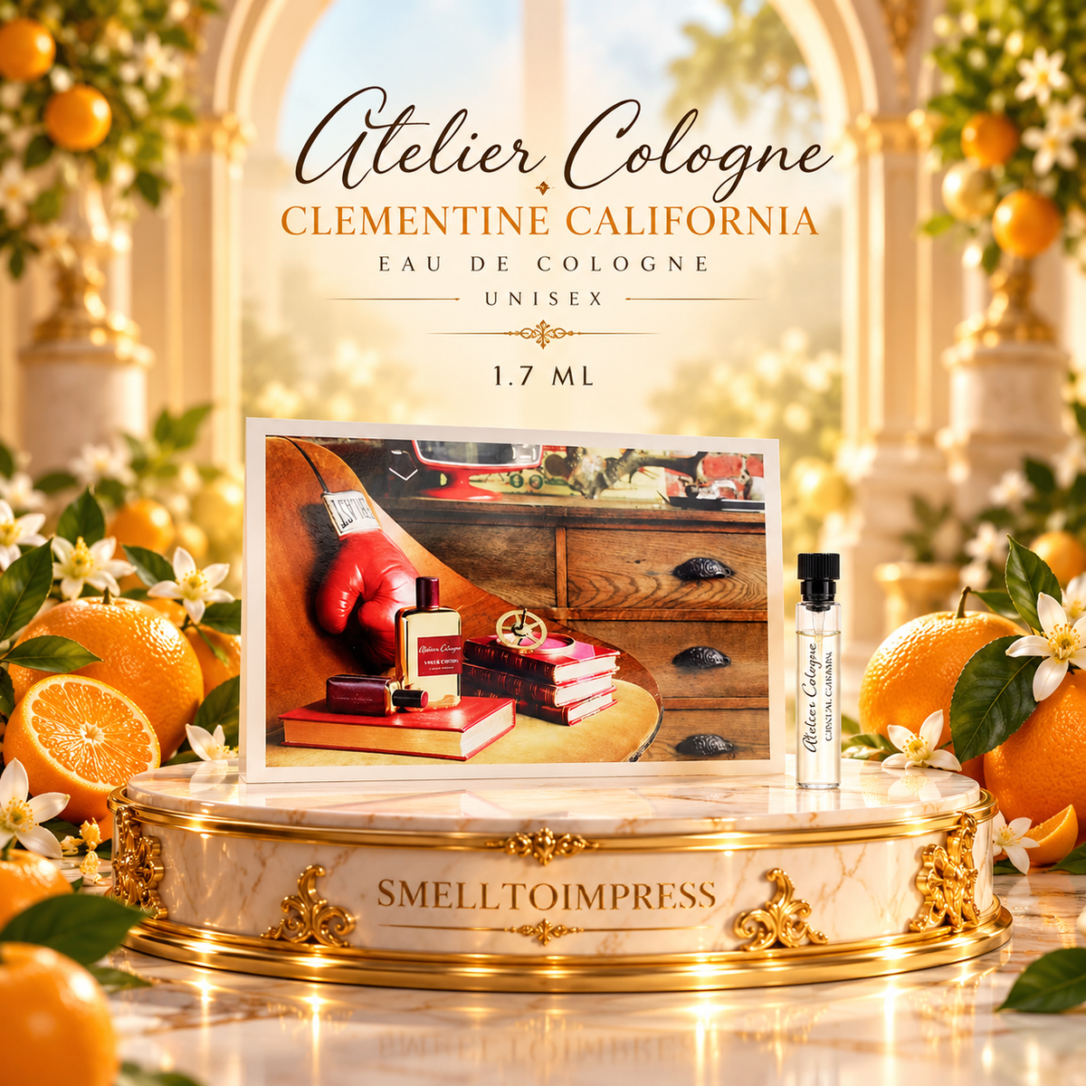Bild einer offiziellen Parfumprobe Atelier Cologne Clementine California Eau De Cologne 1,7 ml