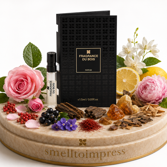 Bild von einer offiziellen Parfumprobe Fragrance Du Bois Siberian Rose 1,5 ml 0,05 fl. oz.