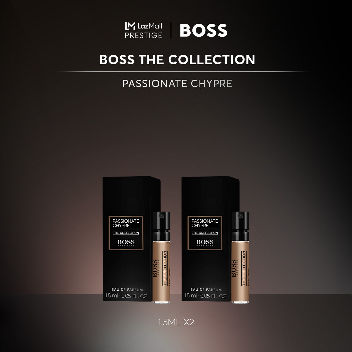 offizielle Parfümprobe von Hugo Boss The Collection Passionate Chypre 1,5 ml 0,05 fl. oz. oz.