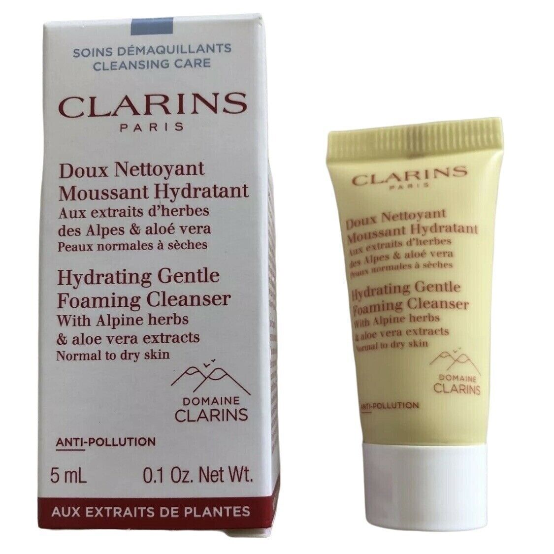 Clarins Hydrating Gentle Foaming Cleanser Mini-Hautpflegeprobe 5 ml 0,1 oz. Normale bis trockene Haut
