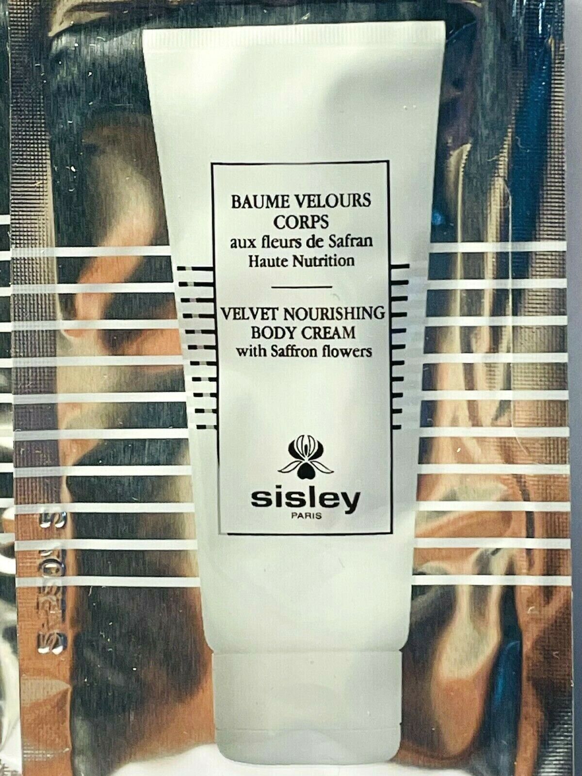 Sisley Velvet Nourishing Body Cream mit Safranblüten, 8 ml, 0,27 fl. oz., offizielle Hautpflegeproben